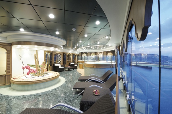 spa & sauna area on msc poesia
