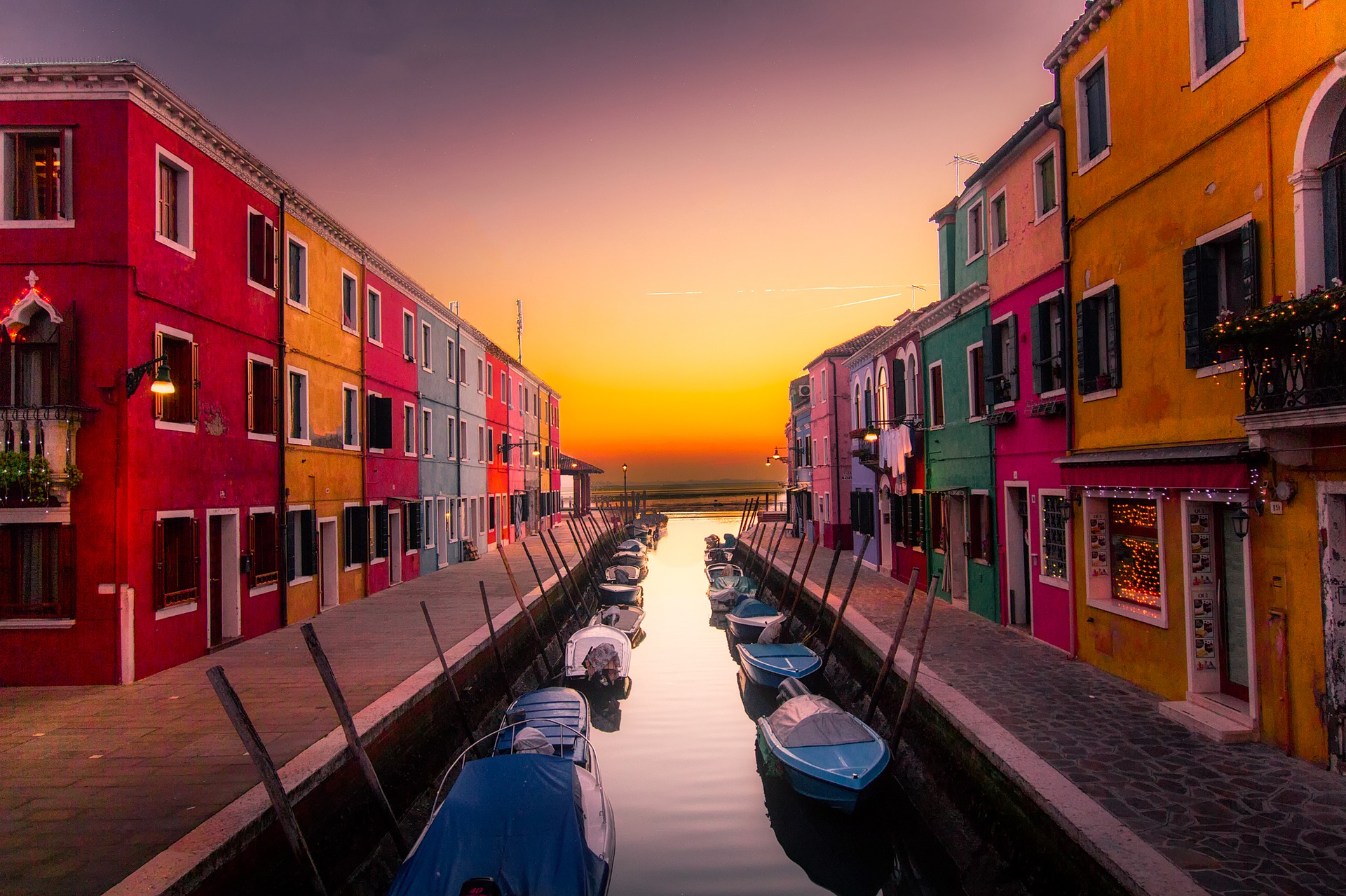 Colourful houses in Murano