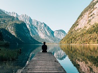 norwegian fjords at dusk